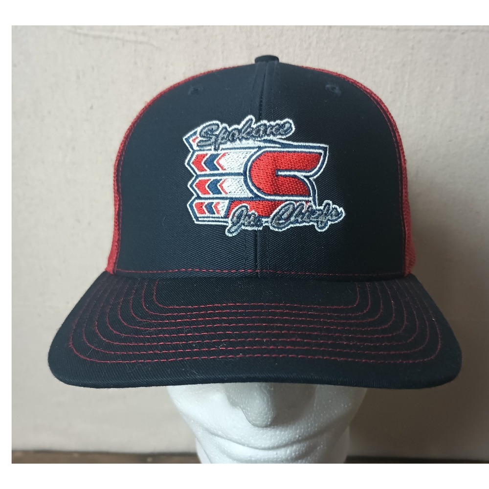 Spokane Chiefs Hockey‎ Team Trucker Hat Snapback Baseball Cap Red Black